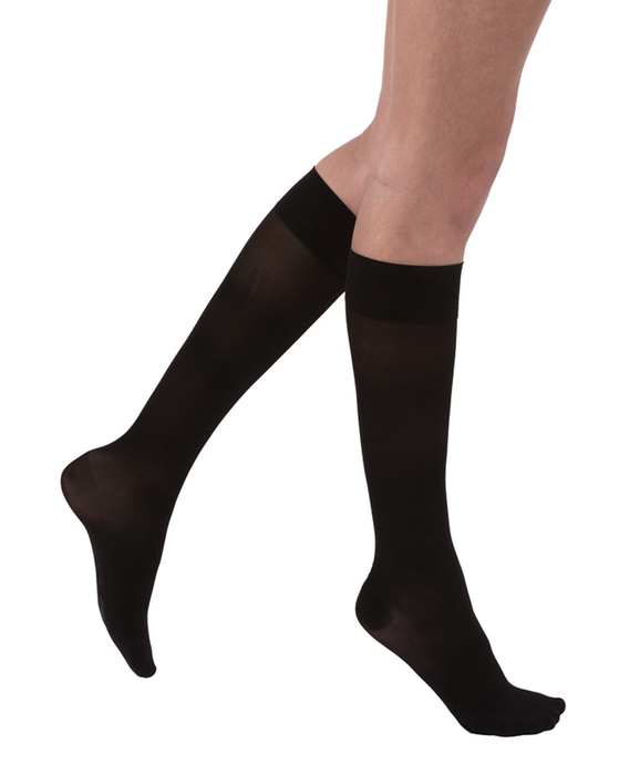 Jobst Ultrasheer SoftFit Closed Toe Knee Highs with Comfortable Stay Up Top Band 20-30 mmHg