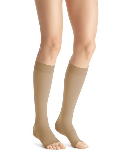 Jobst Opaque SoftFit 15–20 mmHg Knee High Open Toe Stockings