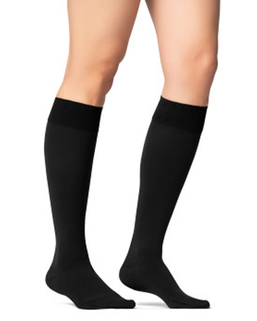 Jobst Opaque Maternity Zigzag silicone band Closed Toe 20-30 mmHg Knee High