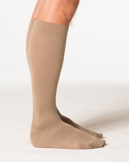 Sigvaris Midtown Microfiber Men's Closed Toe Knee Highs w/Beaded Silicone Grip-top 20-30 mmHg - 822C