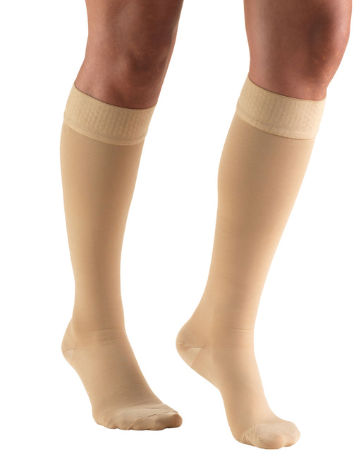 Truform Classic Medical Closed Toe knee high silicone dot top 30-40 mmHg