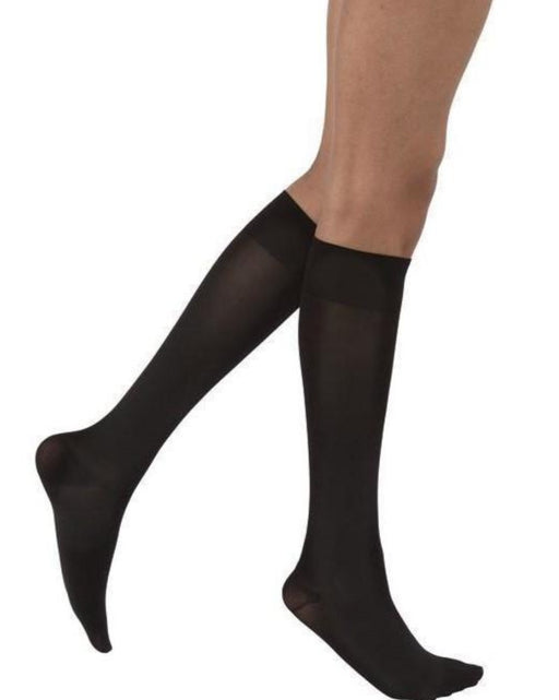 Jobst Ultrasheer SoftFit Closed Toe Knee Highs with Comfortable Stay Up Top Band 30-40 mmHg