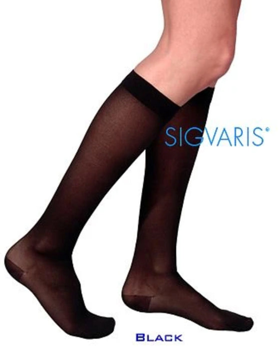 Sigvaris 770 Truly Transparent 30-40 mmhg Womens Closed Toe Knee High 773C