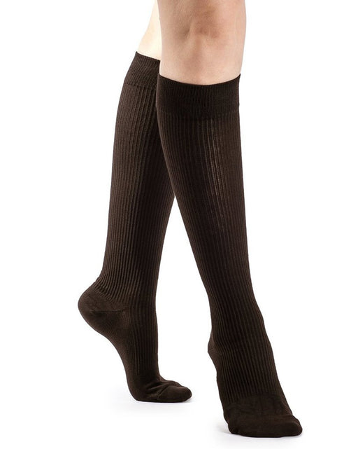 Sigvaris 146C  Women's Casual Cotton Closed Toe Knee Highs 15-20mmHg