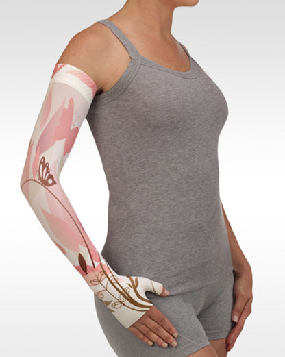 Juzo Soft 2001CG Print Series Armstulpen 20-30 mmHg mit Silikon-Oberband – Neue Muster – 1