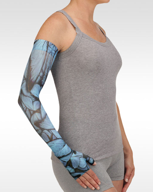 Juzo Soft 2002CG Print Series Armsleeves 30-40mmHg w/ Silicone Top Band - New Patterns