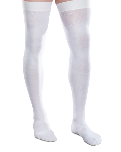 Therafirm Core-Spun Thigh High Socks for Men & Women 15-20mmHg