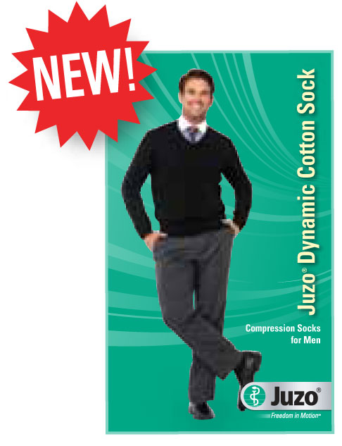 Juzo 3522AD Dynamic Cotton Men's 30-40 mmHg Closed Toe Knee High