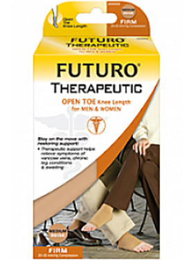 Futuro Therapeutic Open Toe Knee Highs Firm 20-30 mmHg