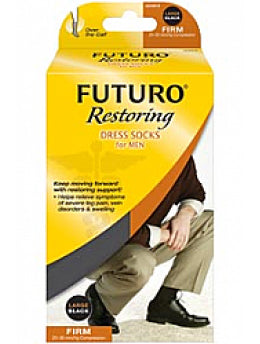 Futuro Restoring Dress Socks for Men Firm 20-30 mmHg