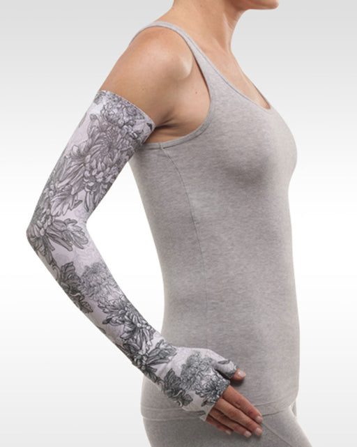 Juzo Soft 2001CG Print Series Armsleeves 20-30mmHg w/ Silicone Top Band - New Patterns - 1