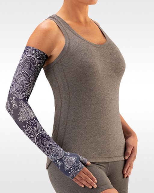 Juzo Soft 2002CG Print Series Armsleeves 30-40mmHg w/ Silicone Top Band - New Patterns