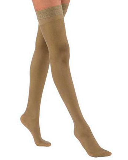 Activa Sheer Therapy Women's 15-20 mmHg Thigh High w/ Silicone Lace Top | Clearance (Final Sale)