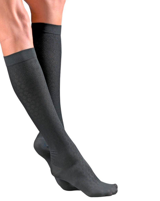 Activa Sheer Therapy Women's Cross-Hatch Pattern Trouser Socks 15-20 mmHg