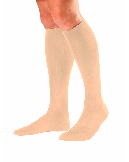 Activa Men's Microfiber Pinstripe Dress Socks 20-30 mmHg Knee High
