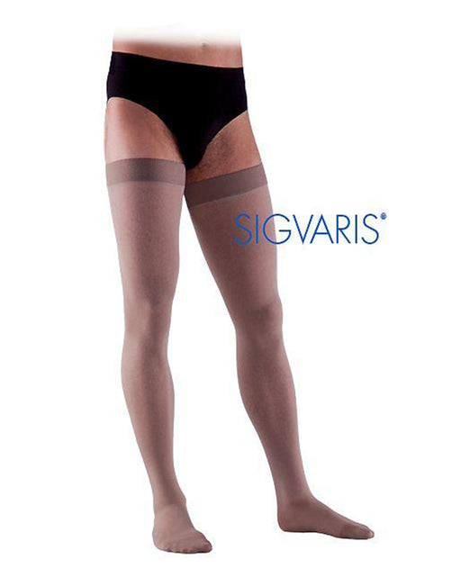 Sigvaris 860 Select Comfort 30-40 mmHg Men's Closed Toe Thigh High 863N