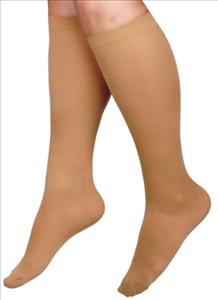 CURAD Knee Length Compression Hosiery 20-30mmHg (Beige) - MDS1702