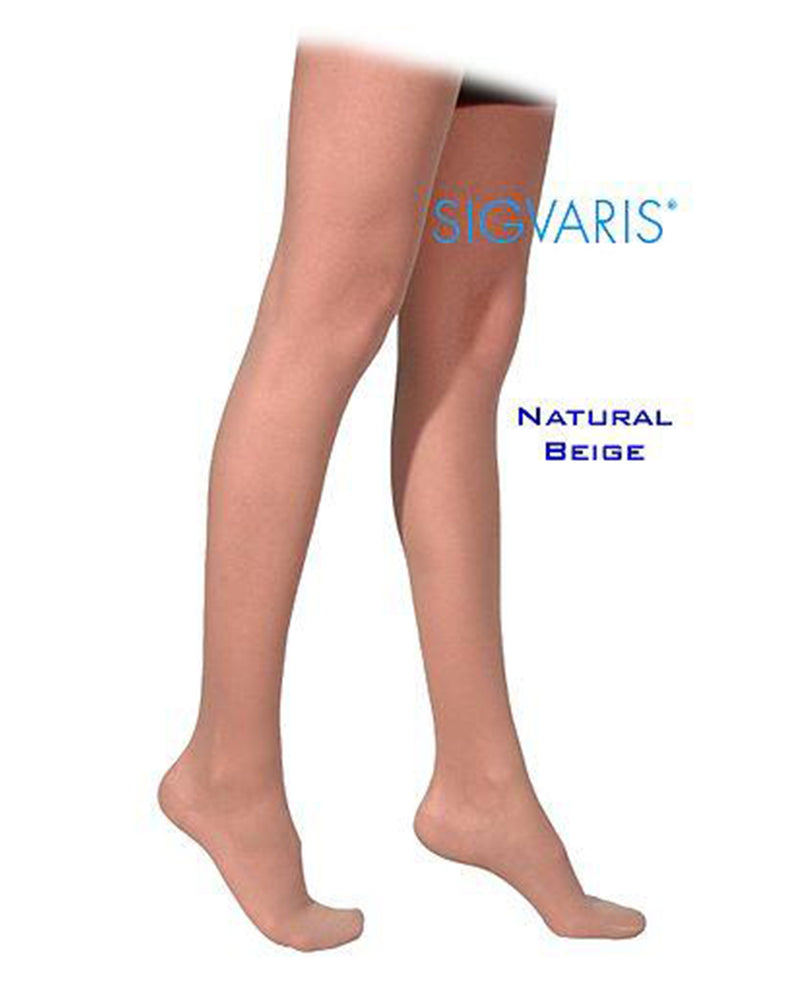 Sigvaris 770 Truly Transparent 30-40 mmHg Women's closed toe thigh highs 773N