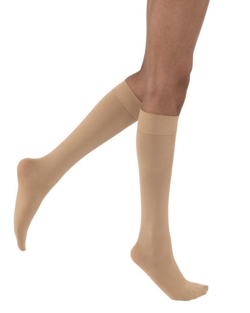 Jobst Ultrasheer SoftFit Closed Toe Knee Highs with Comfortable Stay Up Top Band 30-40 mmHg