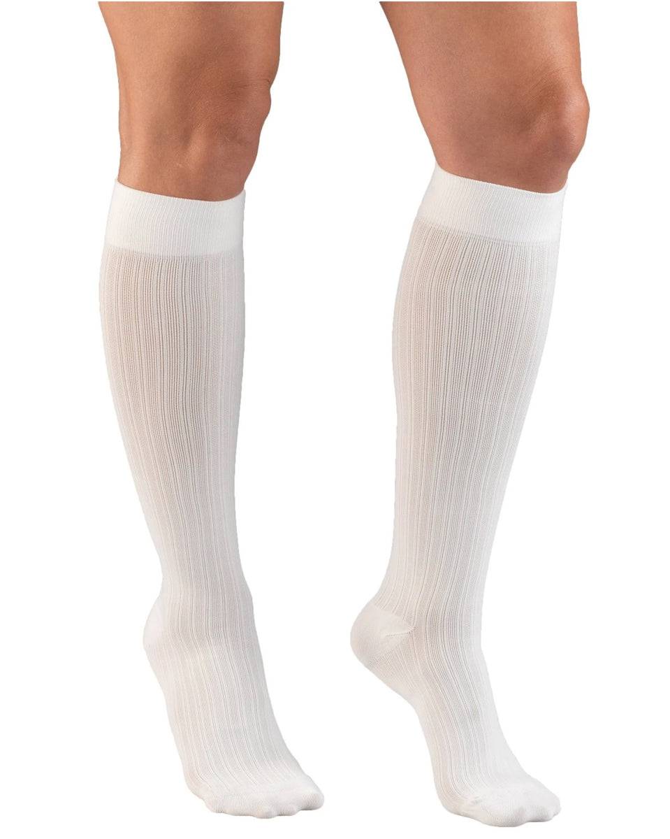 TRUFORM Damen Hosensocken mit Rippenmuster 15-20 mmHg