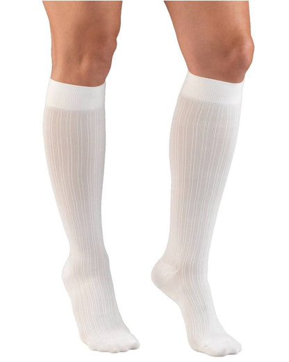 TRUFORM Damen Hosensocken mit Rippenmuster 15-20 mmHg