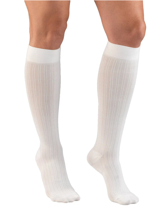 ReliefWear Women's Rib Pattern Trouser Socks 15-20 mmHg