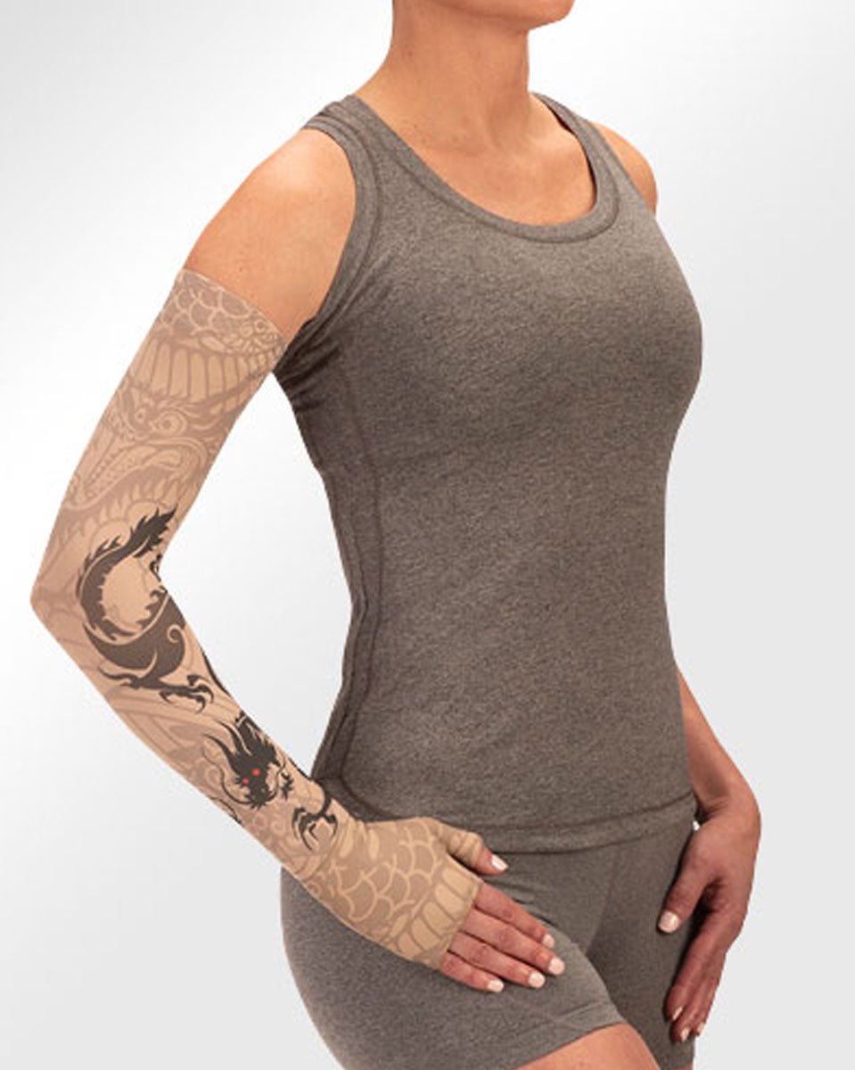 Juzo Soft 2001CG Print Series Armstulpen 20-30 mmHg mit Silikon-Oberband – Neue Muster – 1