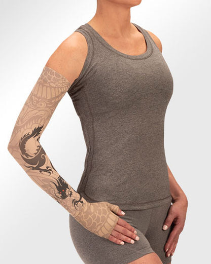 Juzo Soft 2001CG Print Series Armstulpen 20-30 mmHg mit Silikon-Oberband – Neue Muster – 1