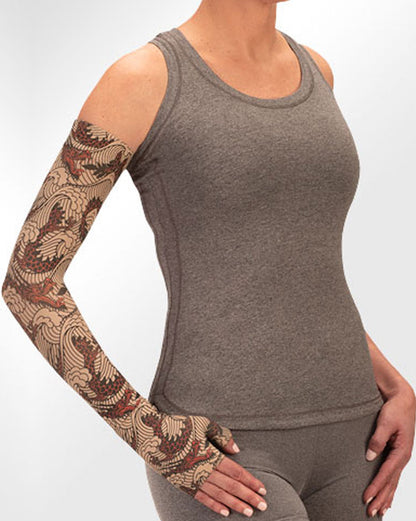 Juzo Soft 2001CG Print Series Armstulpen 20-30 mmHg mit Silikon-Oberband – Neue Muster – 1