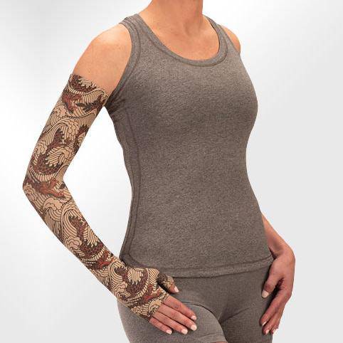 Juzo Soft 2000CG Print Series Armsleeves 15-20mmHg w/ Silicone Top