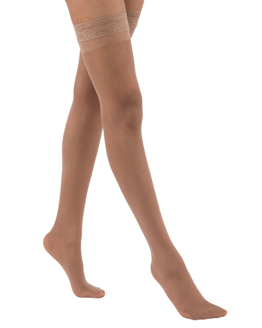 Activa Ultra Sheer Women's Lace Top Thigh Highs 9-12 mmHg
