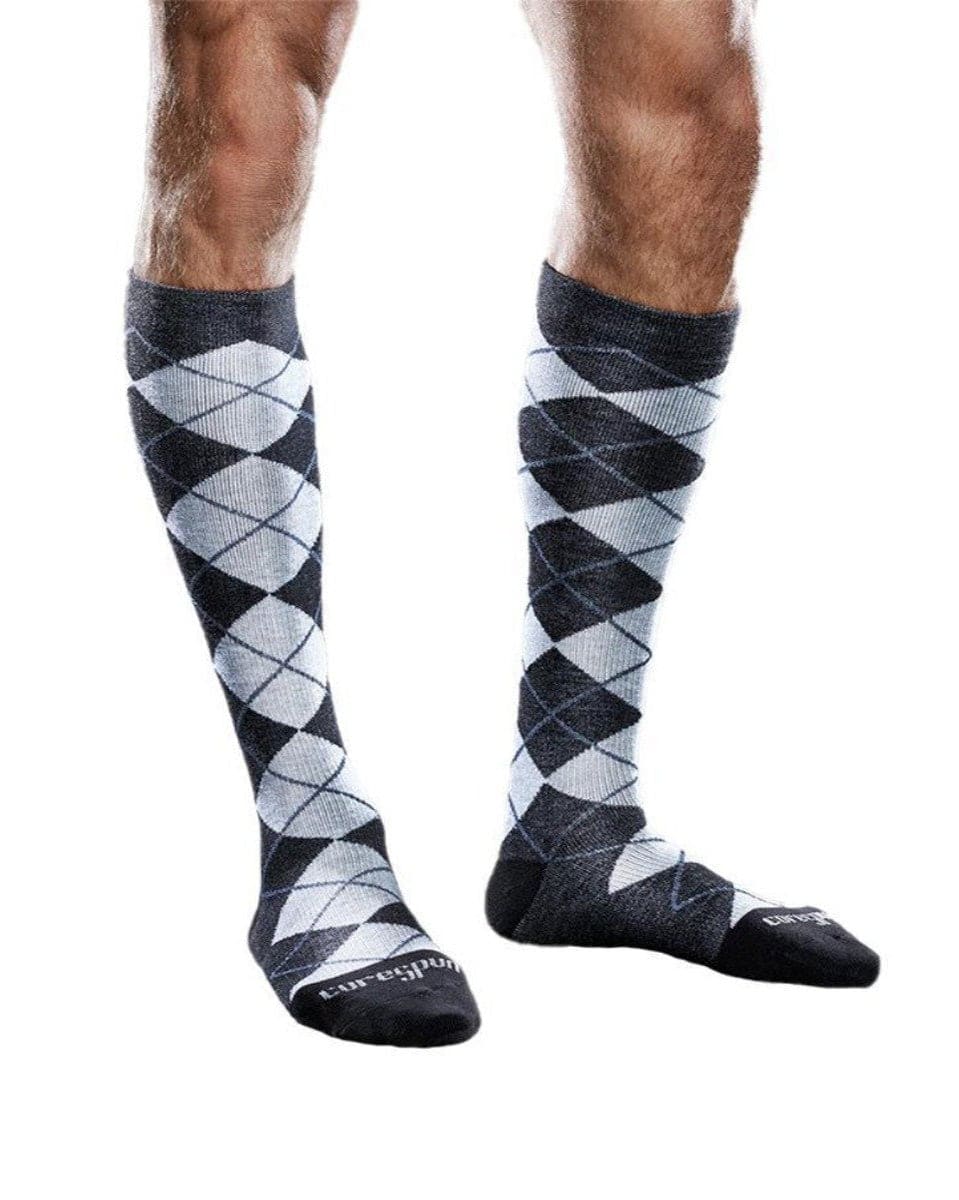 Chaussettes à motifs Core-Spun by Therafirm pour hommes et femmes 20-30 mmHg