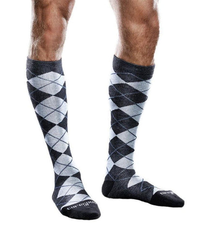 Core-Spun by Therafirm Patterned Merger Socks for Men & Women 20-30mmHg | Clearance (Final Sale)