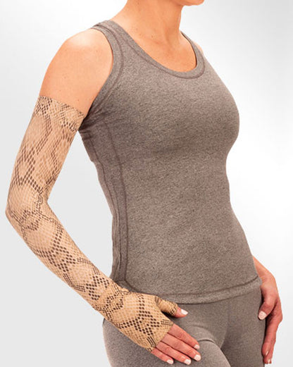 Juzo Soft 2001CG Print Series Armstulpen 20-30 mmHg mit Silikon-Oberband – Neue Muster – 1