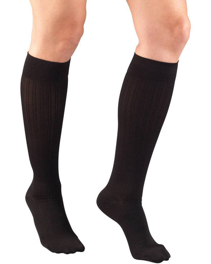TRUFORM Damen Hosensocken mit Rippenmuster 15-20 mmHg