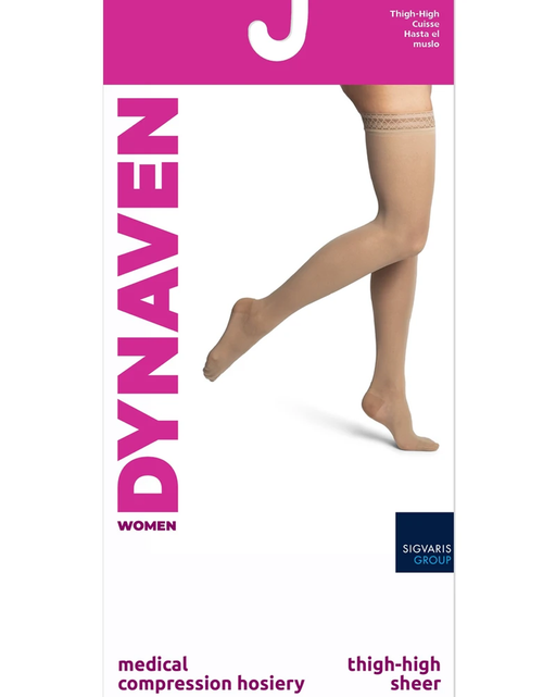 Sigvaris Dynaven Sheer Women's 20-30 mmHg Thigh High
