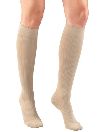 TRUFORM Damen Hosensocken mit Rippenmuster 15-20 mmHg