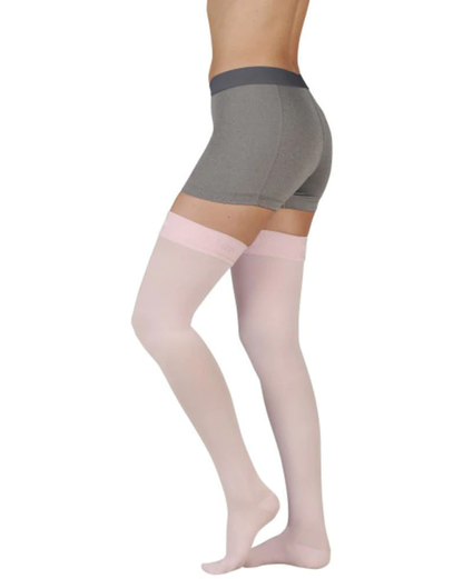 Juzo Soft 30-40 mmHg OPEN TOE Thigh High w/ Silicone Top Band (Extra Firm)