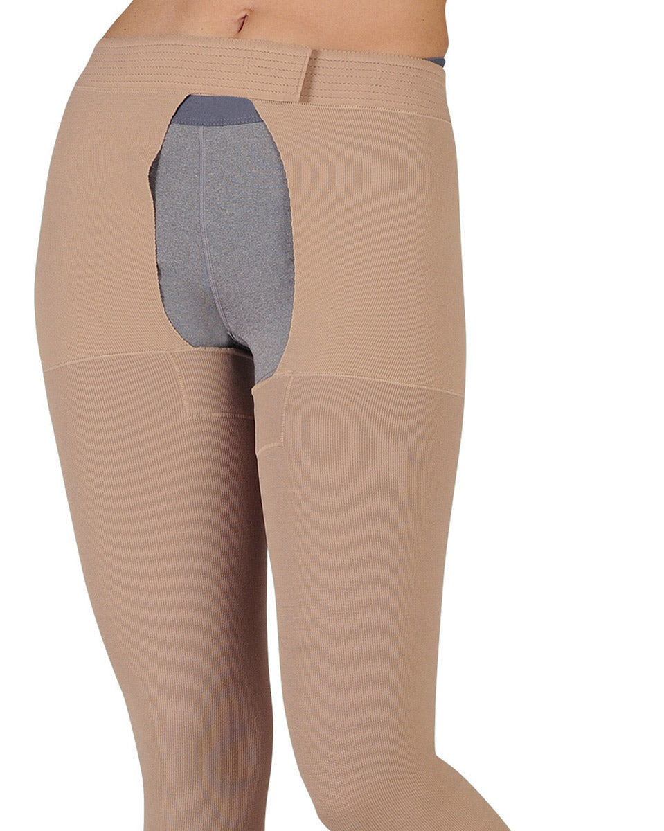Juzo Soft 2001AG Open Toe Thigh High w/ Hip Attachment 20-30 mmHg | Clearance (Final Sale)