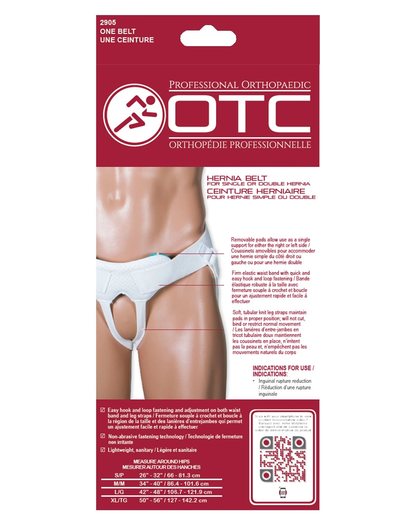 2905 / OTC HERNIA BELT FOR SINGLE OR DOUBLE HERNIA