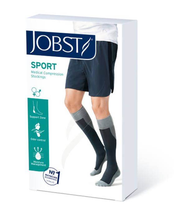 Jobst ActiveWear Athletic Knee Firm Support Unisex Highs 30-40 mmHg