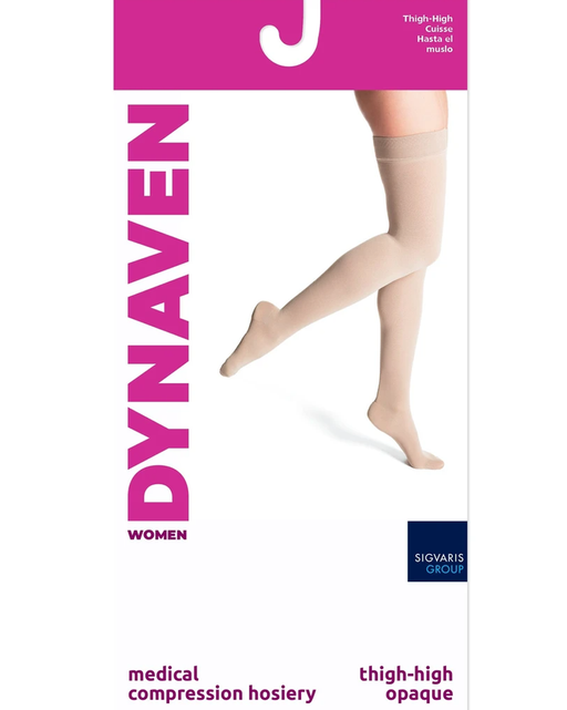 Sigvaris Dynaven Opaque Women's 15-20 mmHg Thigh High