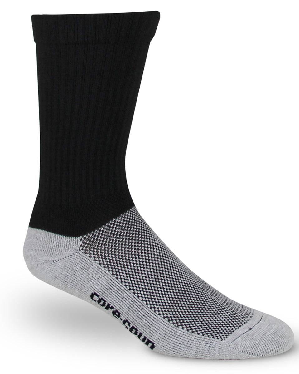 Core-Spun by Therafirm Crew Support Socks for Men & Women 10-15mmHg