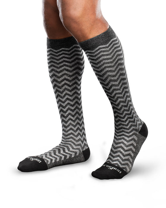 Therafirm Patterned Core-Spun Trendsetter Socks for Men & Women 15-20mmHg