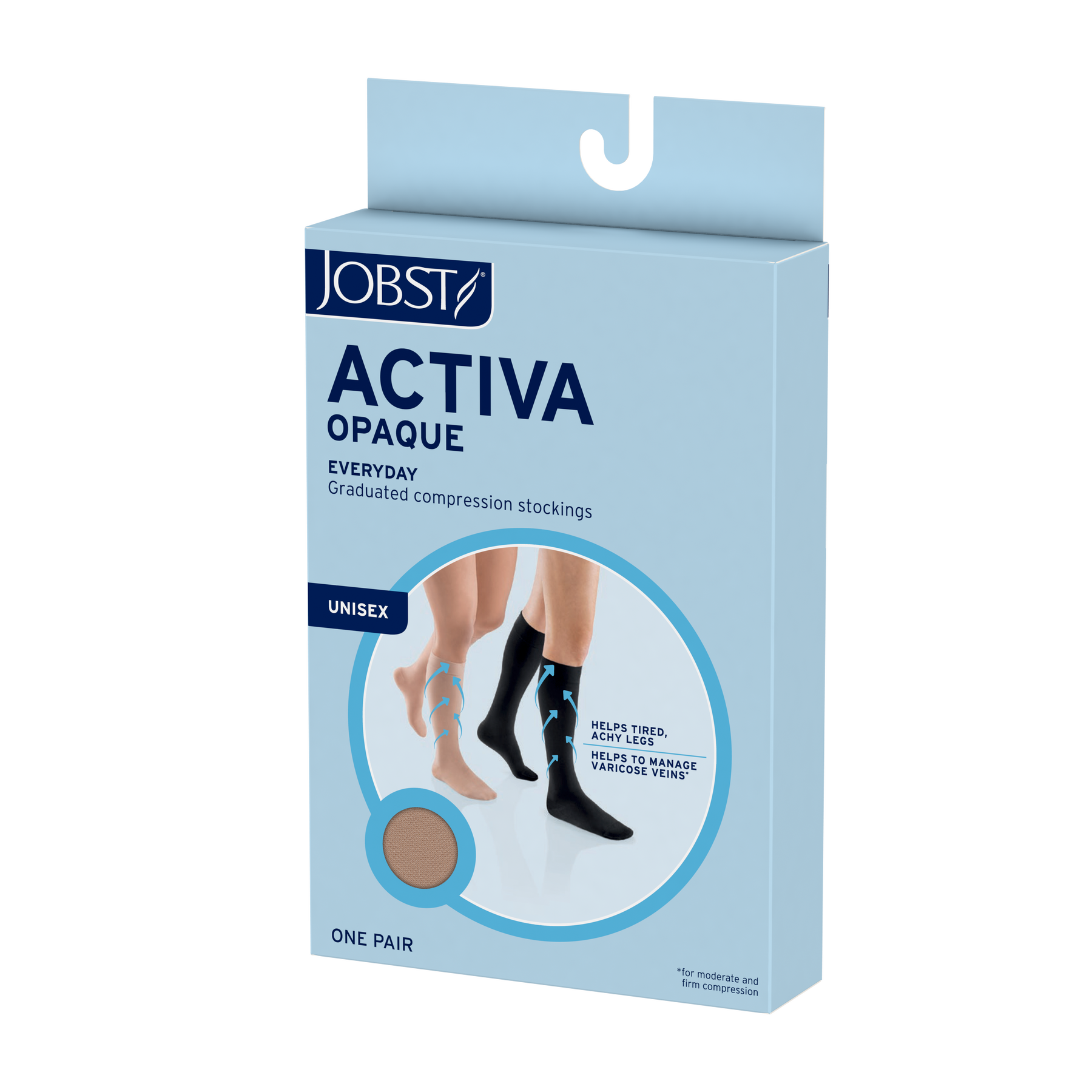 JOBST ACTIVA Opaque 20-30 mmHg Compression Socks Thigh High