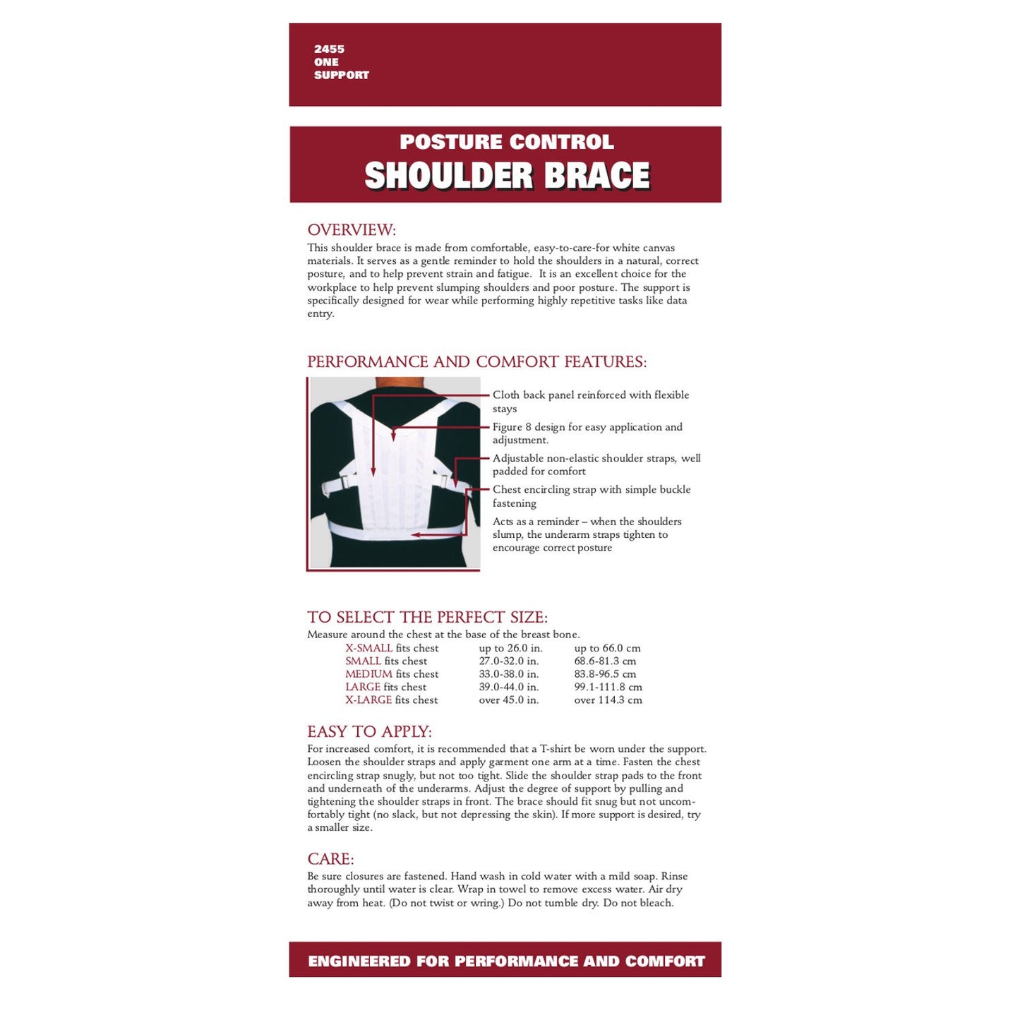 OTC SHOULDER BRACE POST CONT - 2455