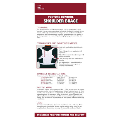 OTC SHOULDER BRACE POST CONT - 2455