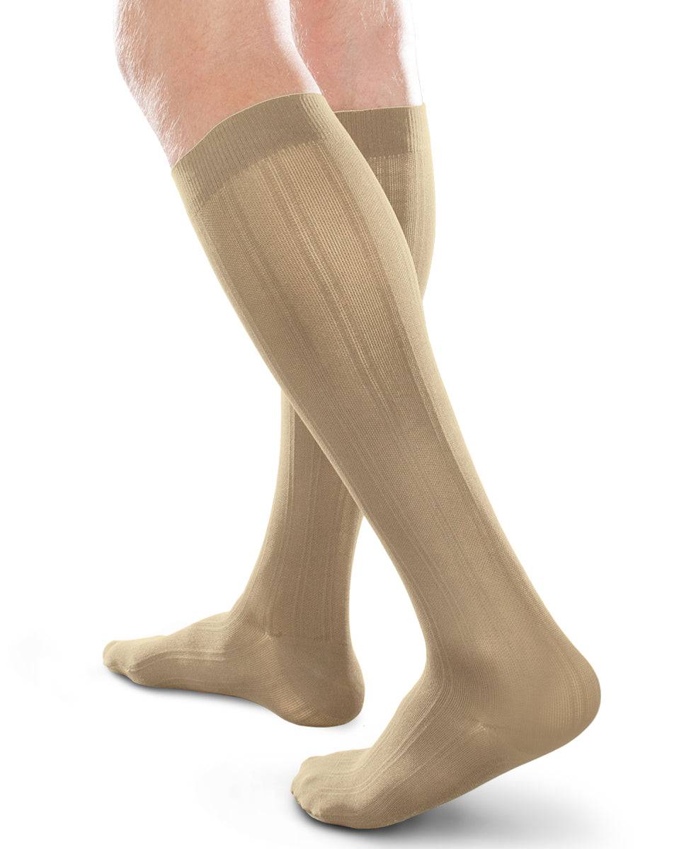 Therafirm Ease Hose für Herren, geschlossene Zehenpartie, kniehoch, 15–20 mmHg