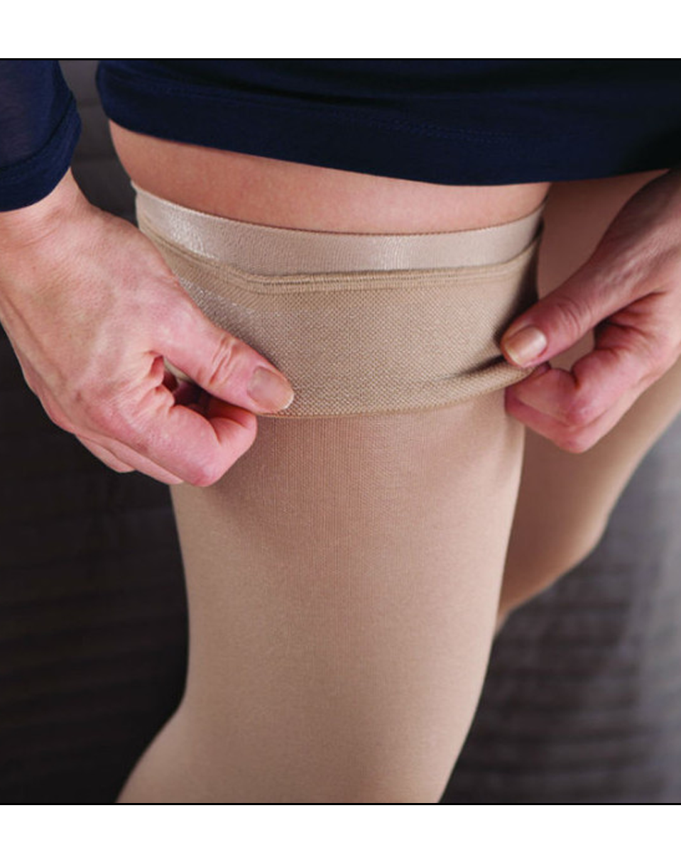 Jobst Opaque Sensitive Overknee-Strümpfe mit geschlossener Spitze, 15-20 mmHg