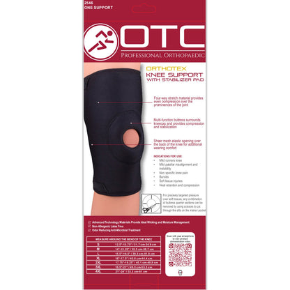 OTC KNEE SUPPORT ORTH W/ PAD - 2546